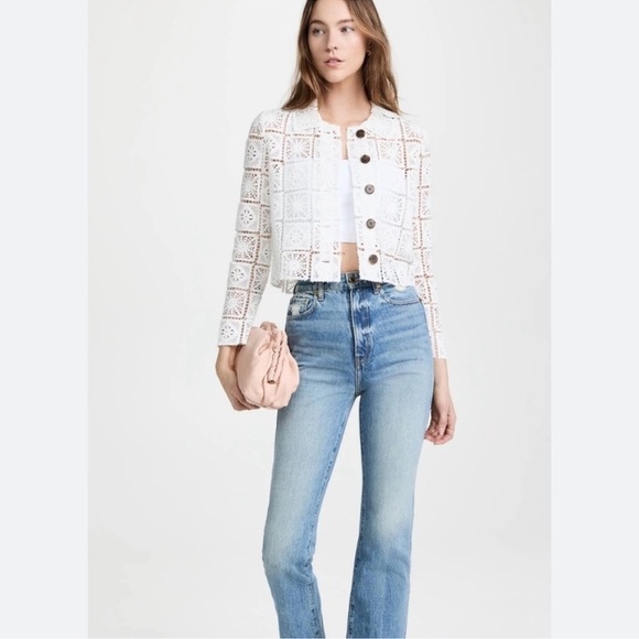 REBECCA TAYLORCrochet Cotton Lace Jacket